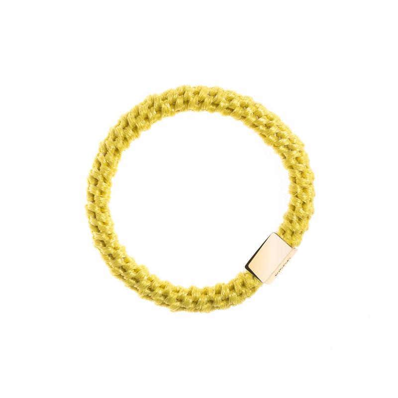 FAT HAIR TIE SPARKLED YELLOW