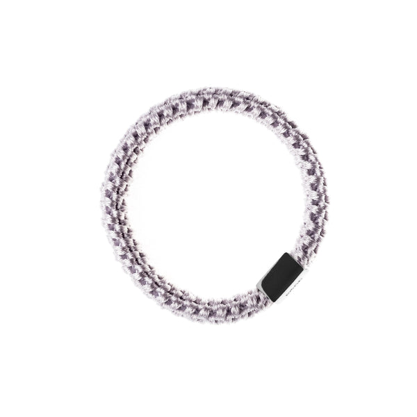 FAT HAIR TIE LAVENDER FROST W/SILVER