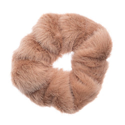 FAUX FUR SCRUNCHIE NOUGAT