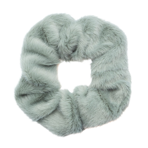 FAUX FUR SCRUNCHIE OCEAN