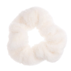 FAUX FUR SCRUNCHIE OFF WHITE