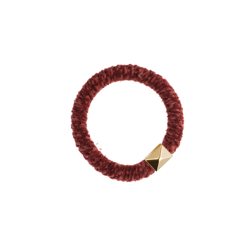 FLUFFY FAT HAIR TIE MAHOGANY