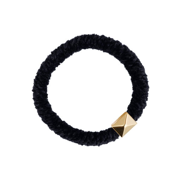 FLUFFY FAT HAIR TIE BLACK