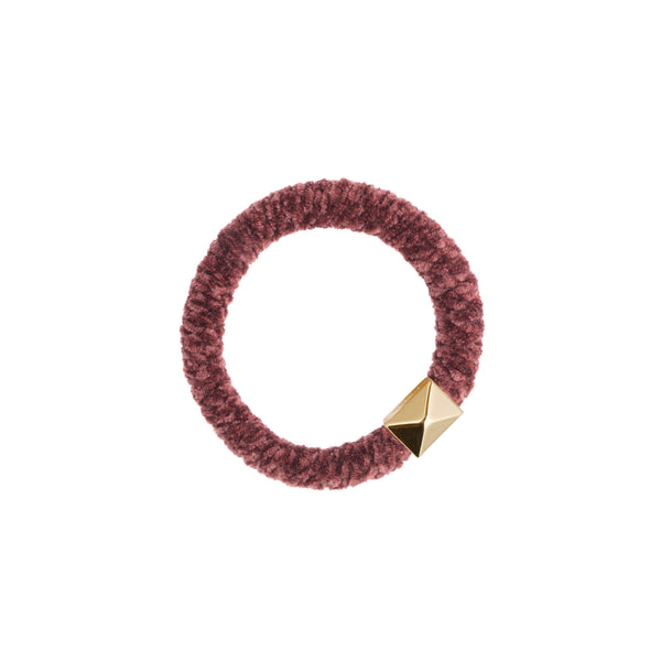 FLUFFY FAT HAIR TIE MAROON