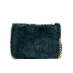 FOX FUR BAG MALLARD GREEN