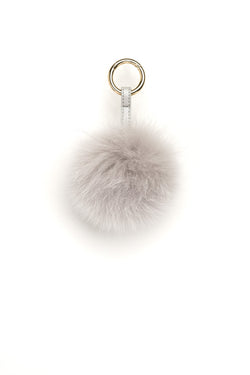 POM POM FOX LIGHT GREY