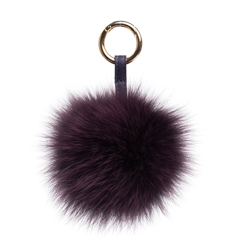 POM POM RACCOON RICH PLUM