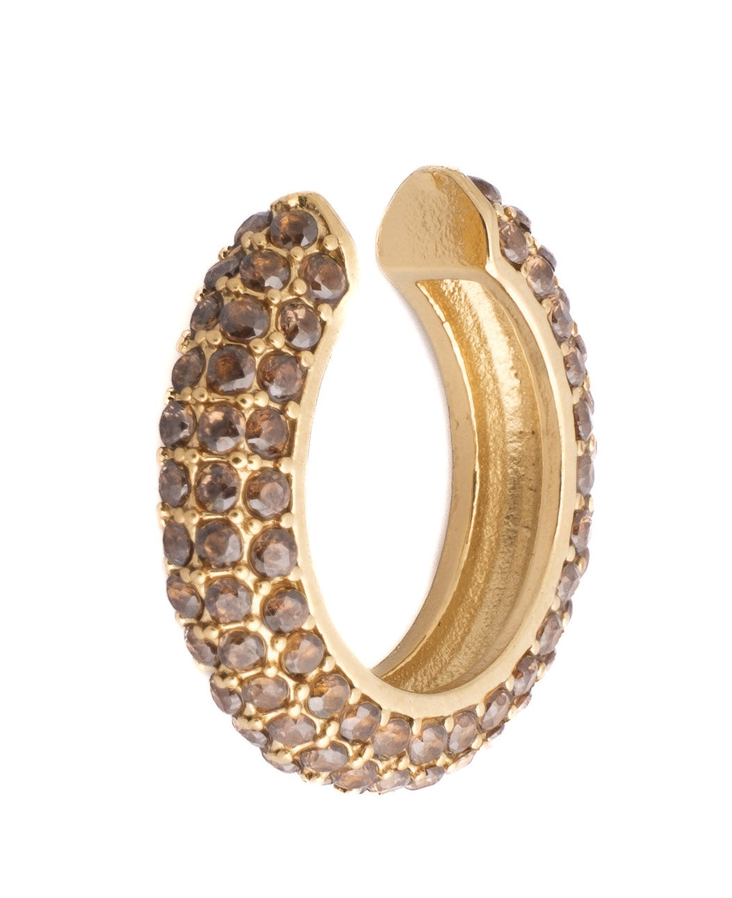 FULL BLING EAR CUFF SOFT BROWN