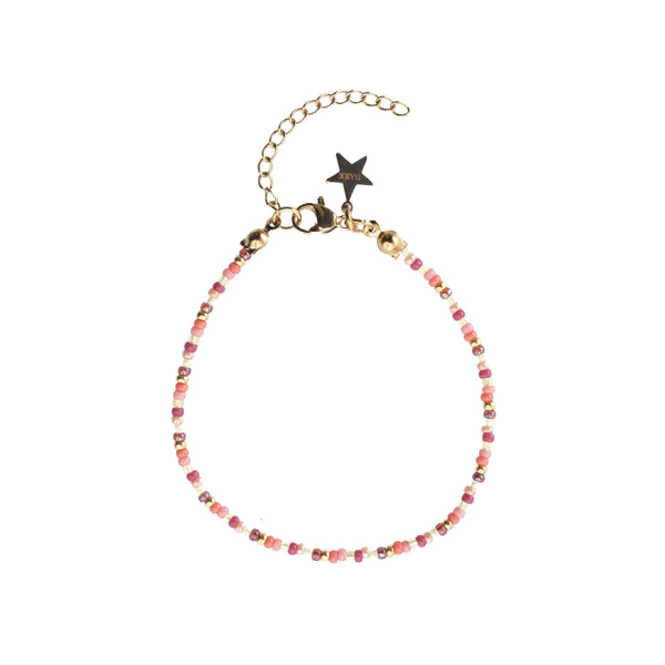 GLASS BEAD BRACELET W/CANDY MIX