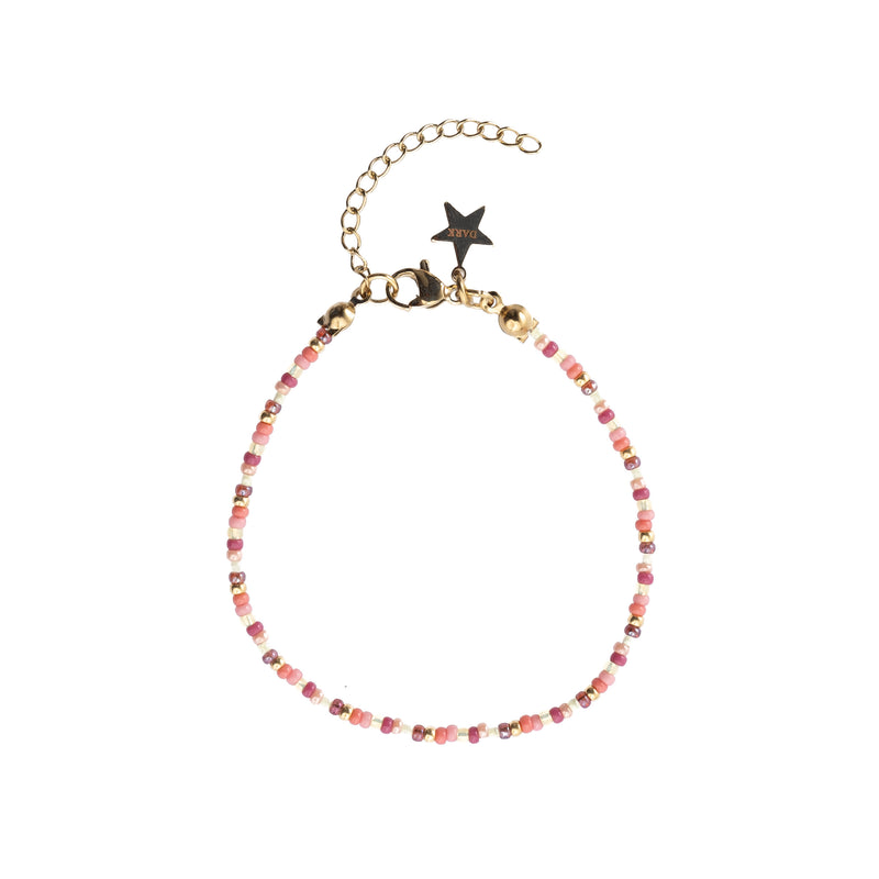 GLASS BEAD BRACELET W/CANDY MIX