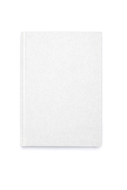 GLITTER NOTEBOOK A5 WHITE