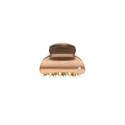 HAIR CLAW SMALL COGNAC