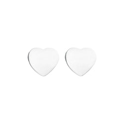 HEART STUD SILVER