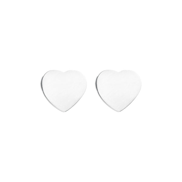 HEART STUD SILVER