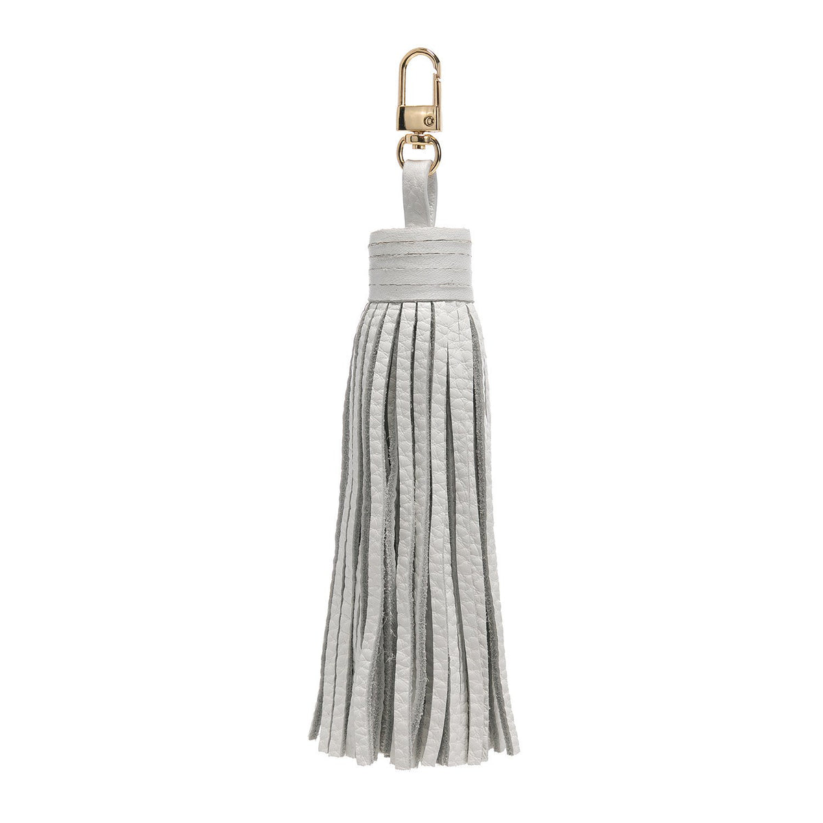 LEATHER TASSEL WHITE