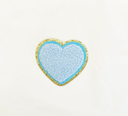 HEART PATCH LIGHT BLUE LARGE