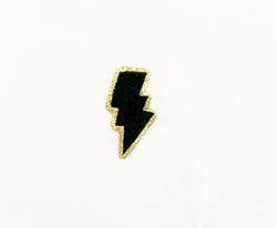 LIGHTNING PATCH BLACK SMALL