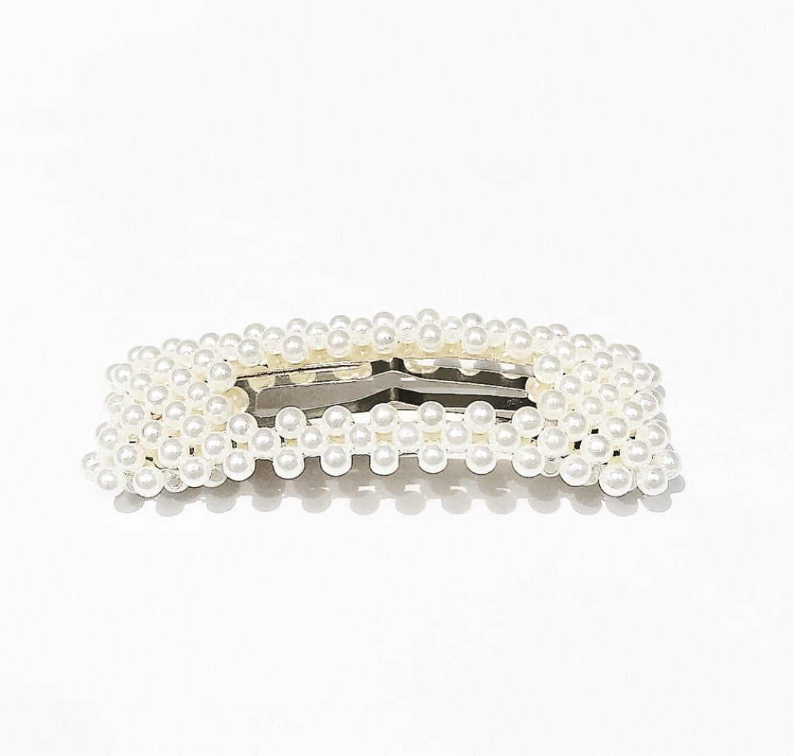 PEARL HAIR CLIP VINTAGE L