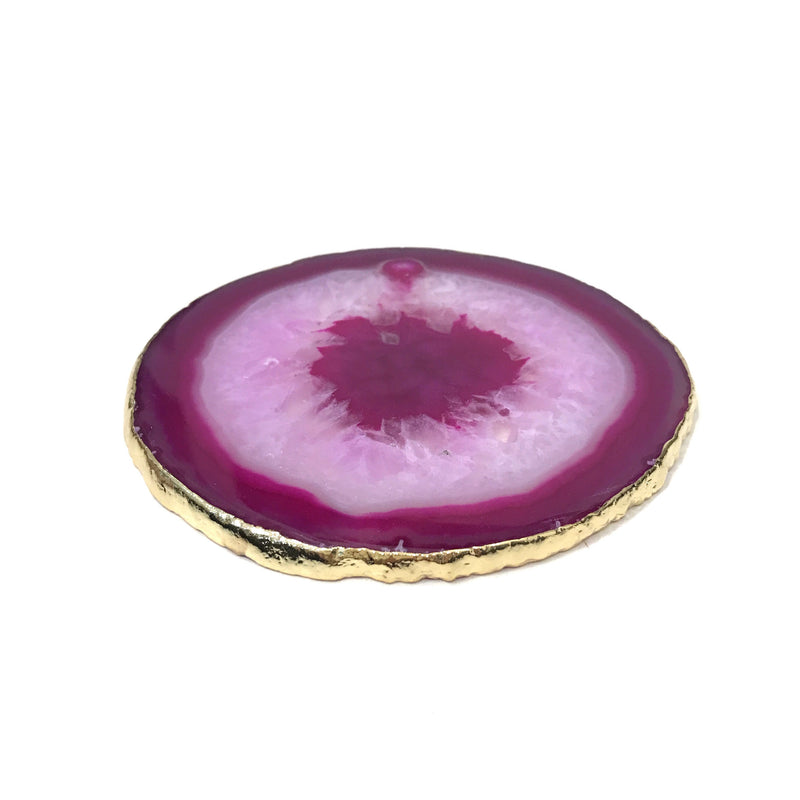 AGATE COASTER PINK