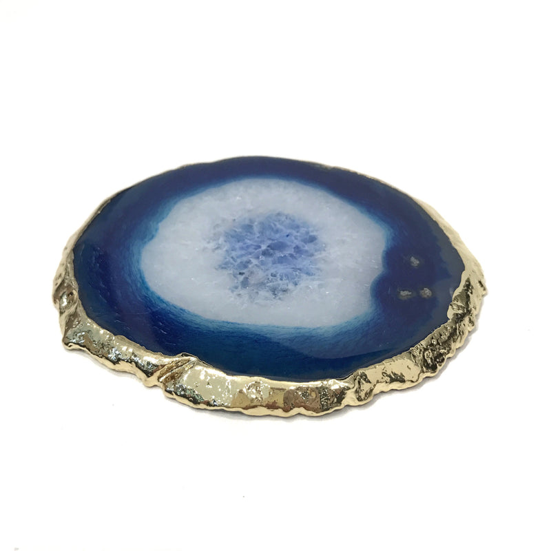 AGATE COASTER BLUE