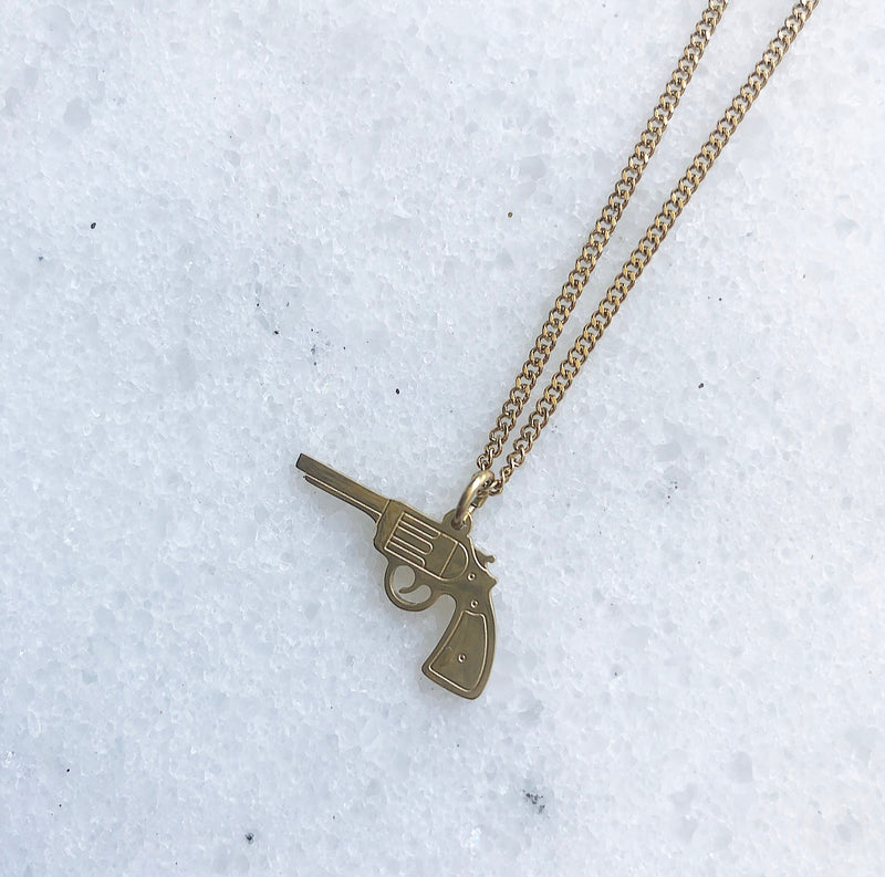 GUN NECKLACE GOLD