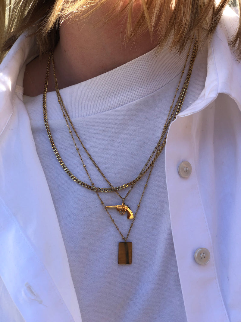 GUN NECKLACE GOLD