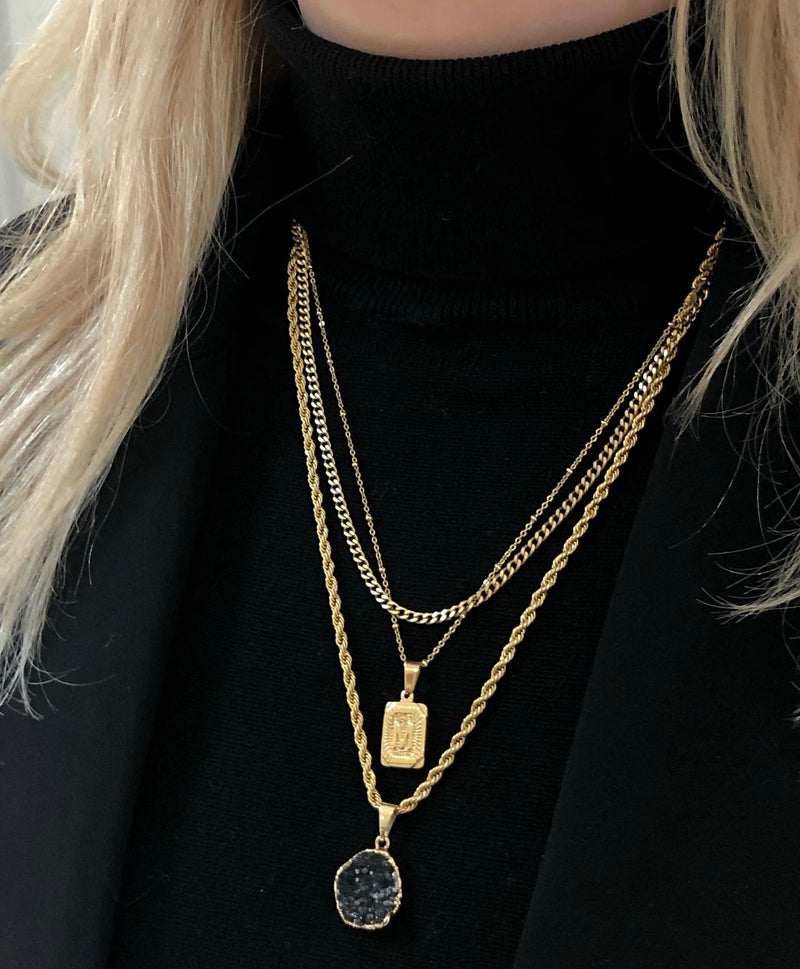 Gold letter deals charm