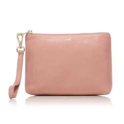 LEATHER STANDING POUCH ROSE