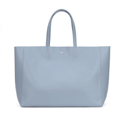 LEATHER TOTE WIDE NAPPA LIGHT BLUE