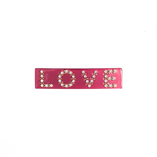 LOVE HAIR SMALL CLIP BERRY