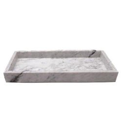 MARBLE TRAY L WHITE