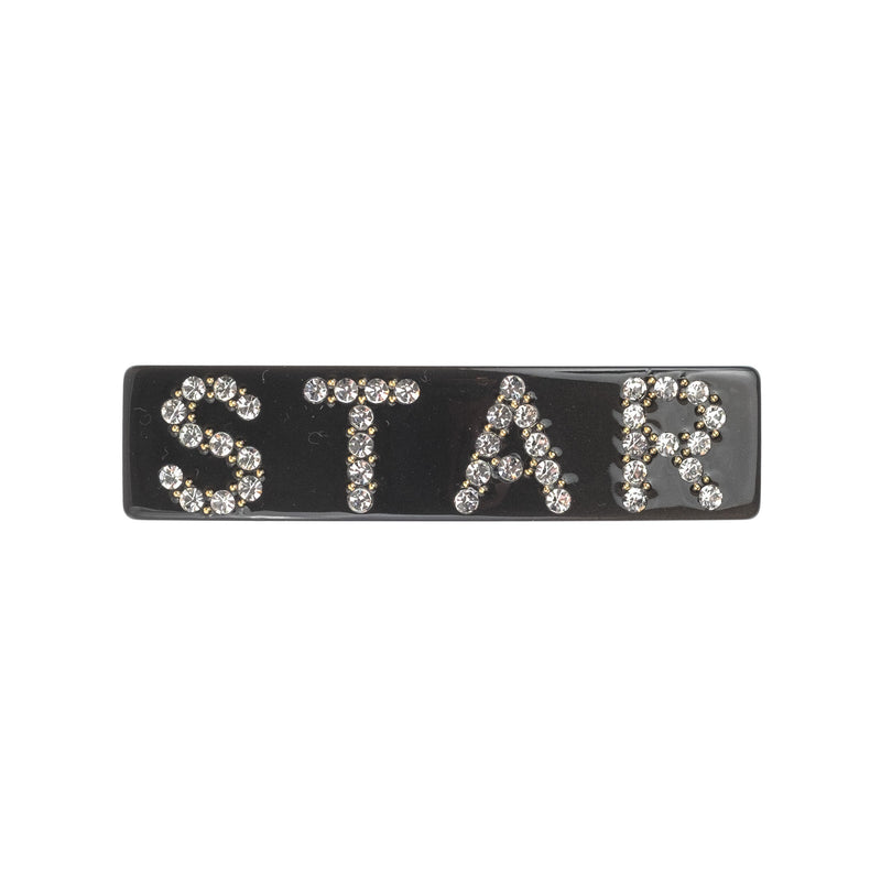 STAR HAIR CLIP LARGE CHARCOAL