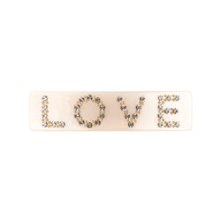 LOVE HAIR CLIP LARGE SAND
