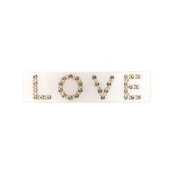 LOVE HAIR CLIP LARGE WHITE