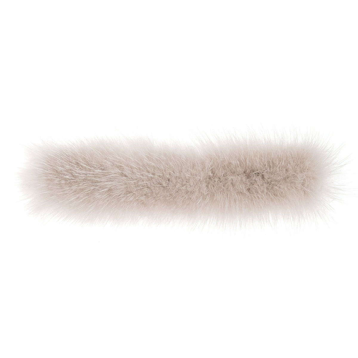 MINK HAIR CLIP LARGE LIGHT GREY