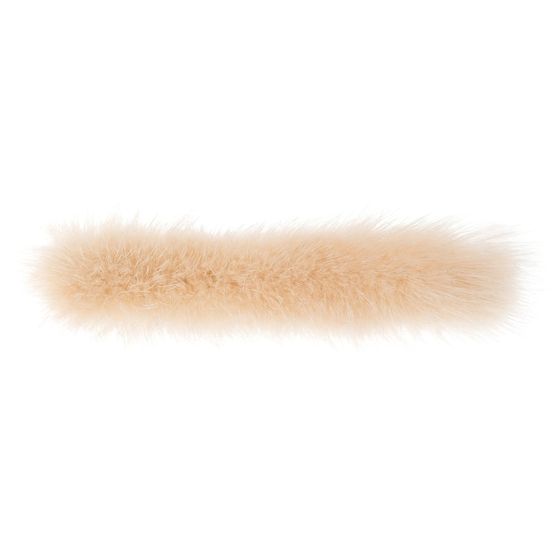 MINK HAIR CLIP LARGE SAND