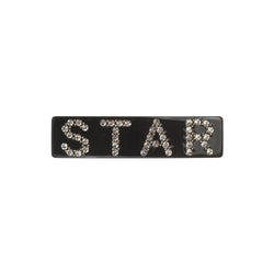 STAR HAIR CLIP LARGE CHOCOLATE BROWN