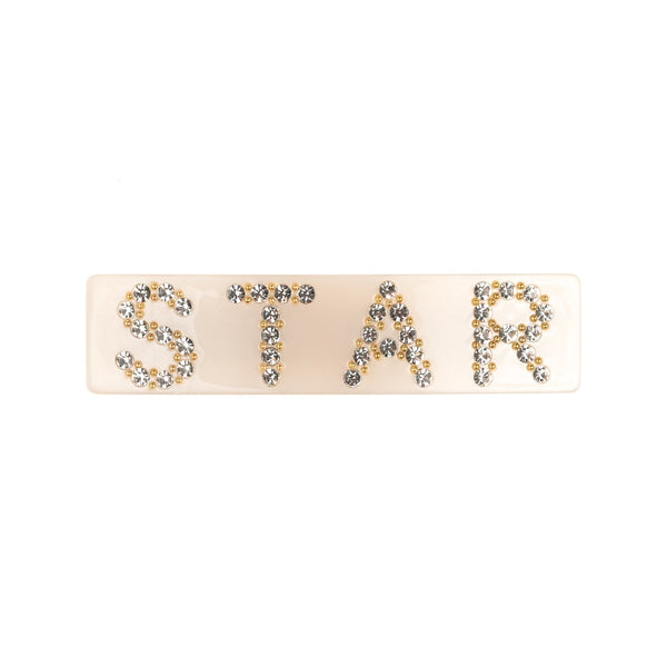 STAR HAIR CLIP LARGE SAND