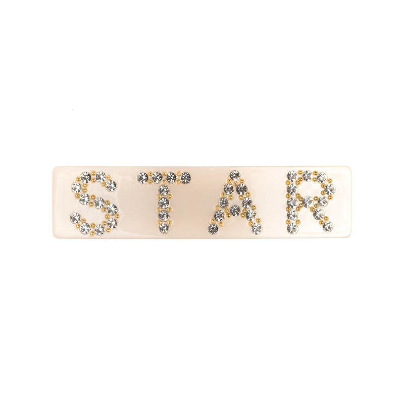 STAR HAIR CLIP LARGE SAND