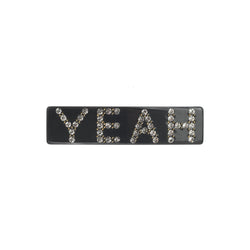 YEAH HAIR CLIP LARGE CHARCOAL