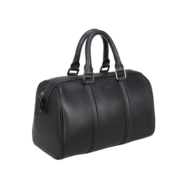 LEATHER BOWLER NAPPA SMALL BLACK W/GUN