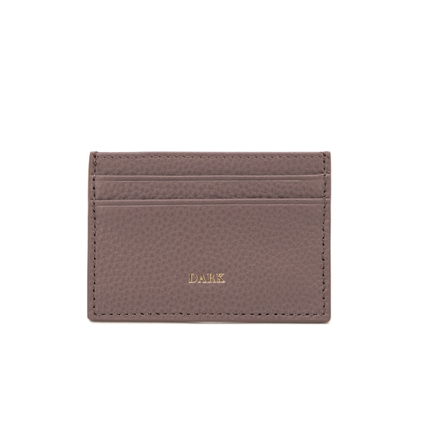 LEATHER CARD HOLDER DUSTY GRAPE