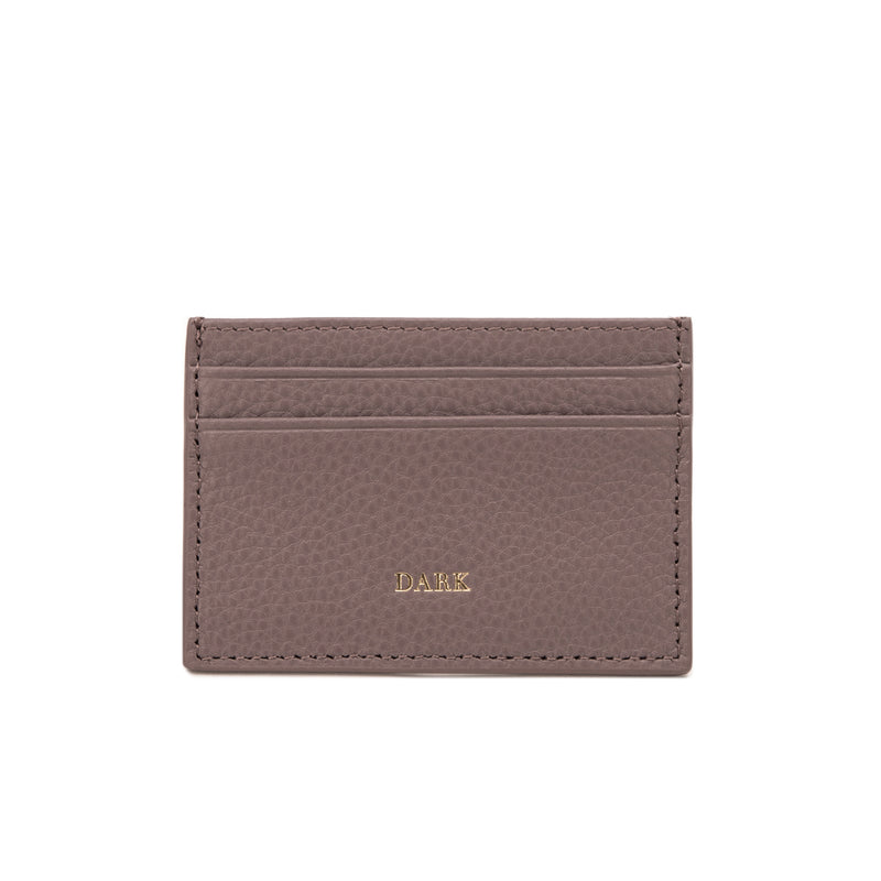 LEATHER CARD HOLDER DUSTY GRAPE