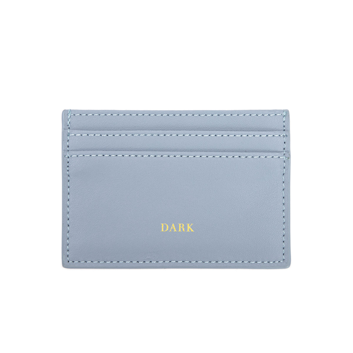 LEATHER CARD HOLDER NAPPA W/DARK LOGO LIGHT BLUE
