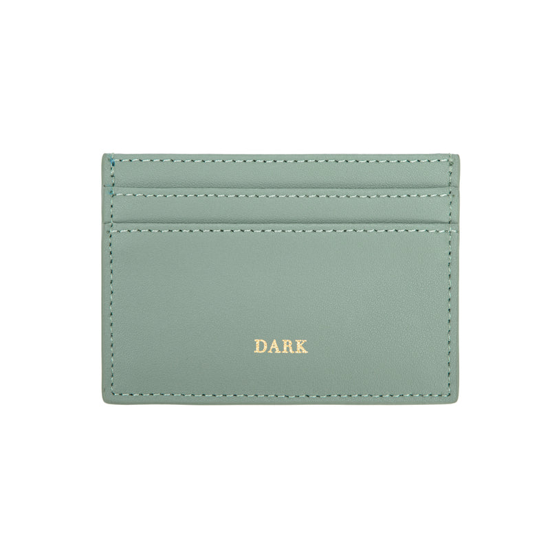 LEATHER CARD HOLDER NAPPA OCEAN GREEN