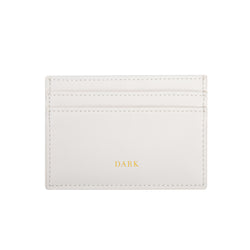 LEATHER CARD HOLDER NAPPA OFF WHITE