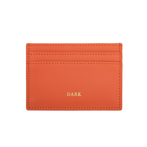 LEATHER CARD HOLDER NAPPA ORANGE