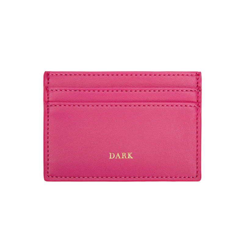 LEATHER CARD HOLDER NAPPA PINK