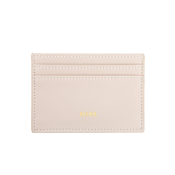 LEATHER CARD HOLDER NAPPA SAND