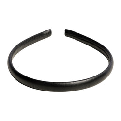 LEATHER HAIR BAND THIN BLACK